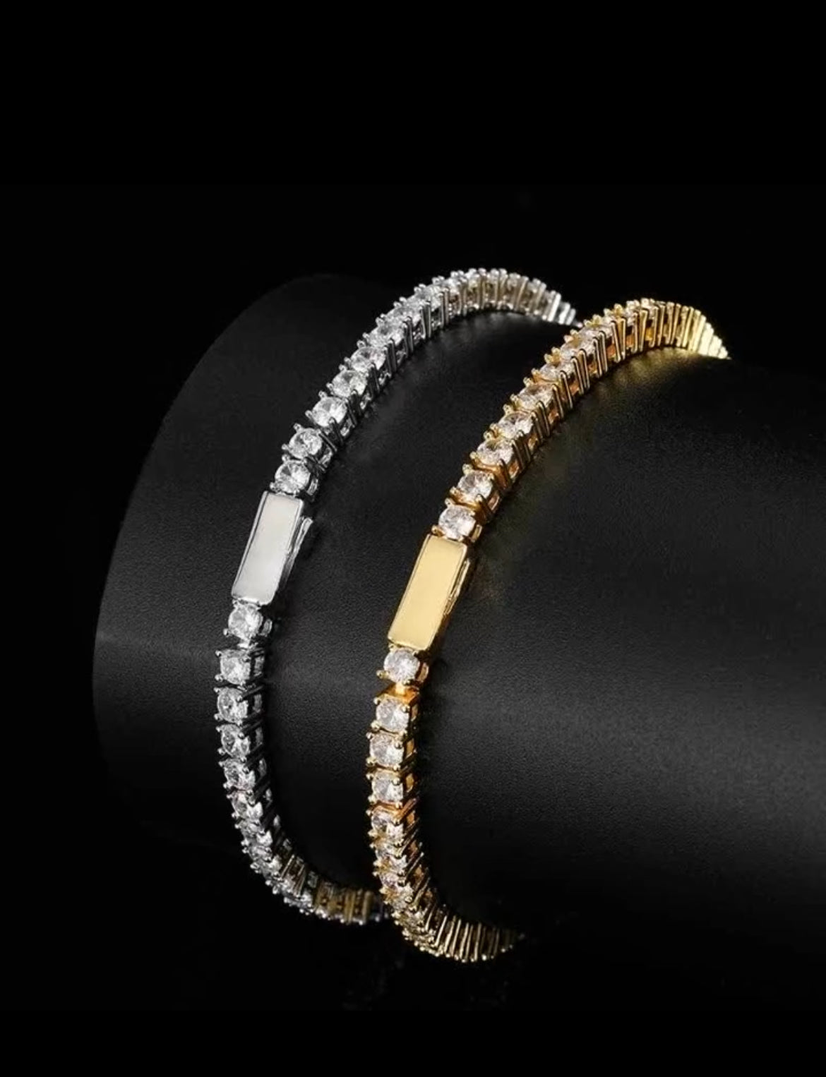TENNIS BRACELET - GOLD PLATED (6-12 dagars leverans)