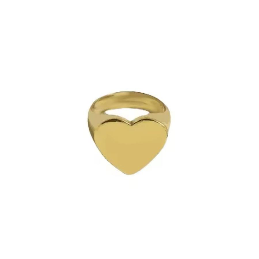GOLDEN HEART RING (6-12 dagars leverans)