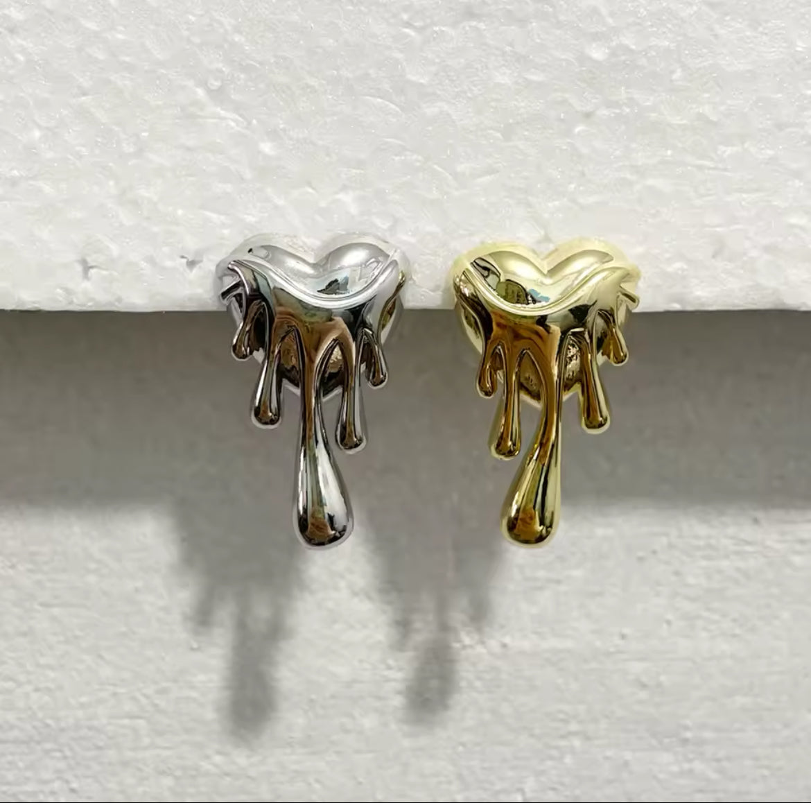 MELTING HEART EARRINGS - STAINLESS STEEL (6-12 dagars leverans)