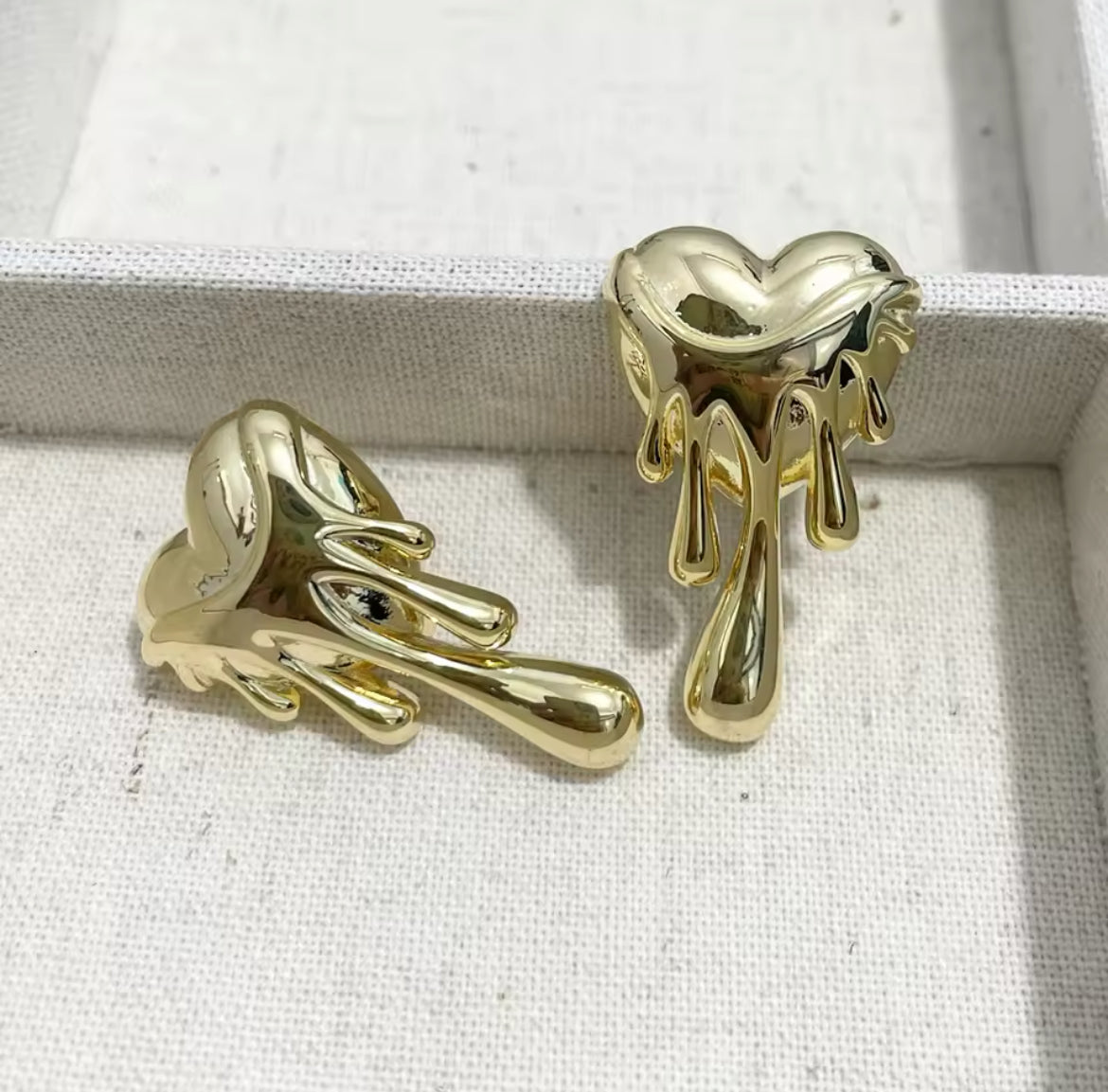 MELTING HEART EARRINGS - STAINLESS STEEL (6-12 dagars leverans)