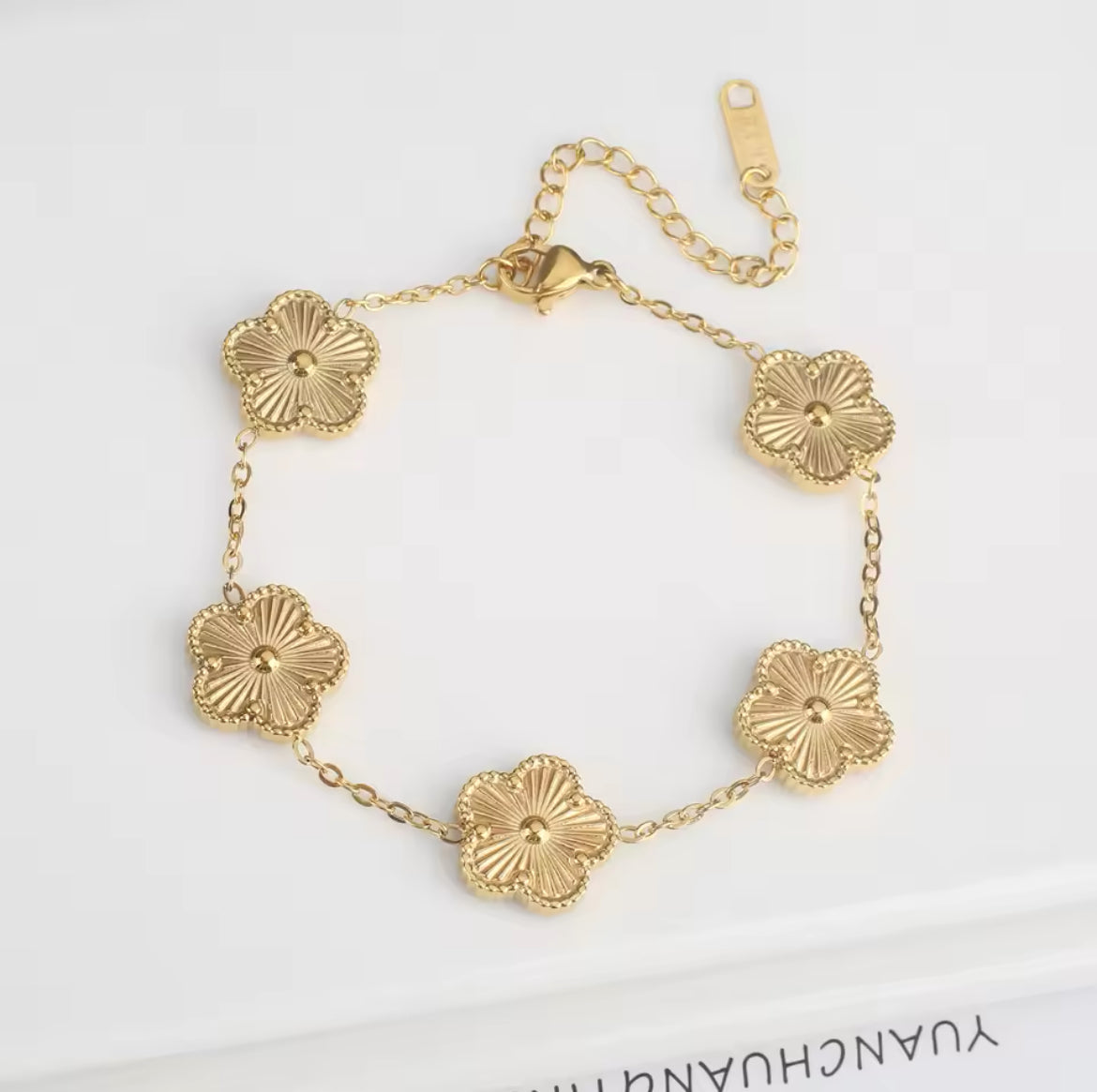 CLASSIC CLOVER BRACELET - STAINLESS STEEL (6-12 dagars leverans)