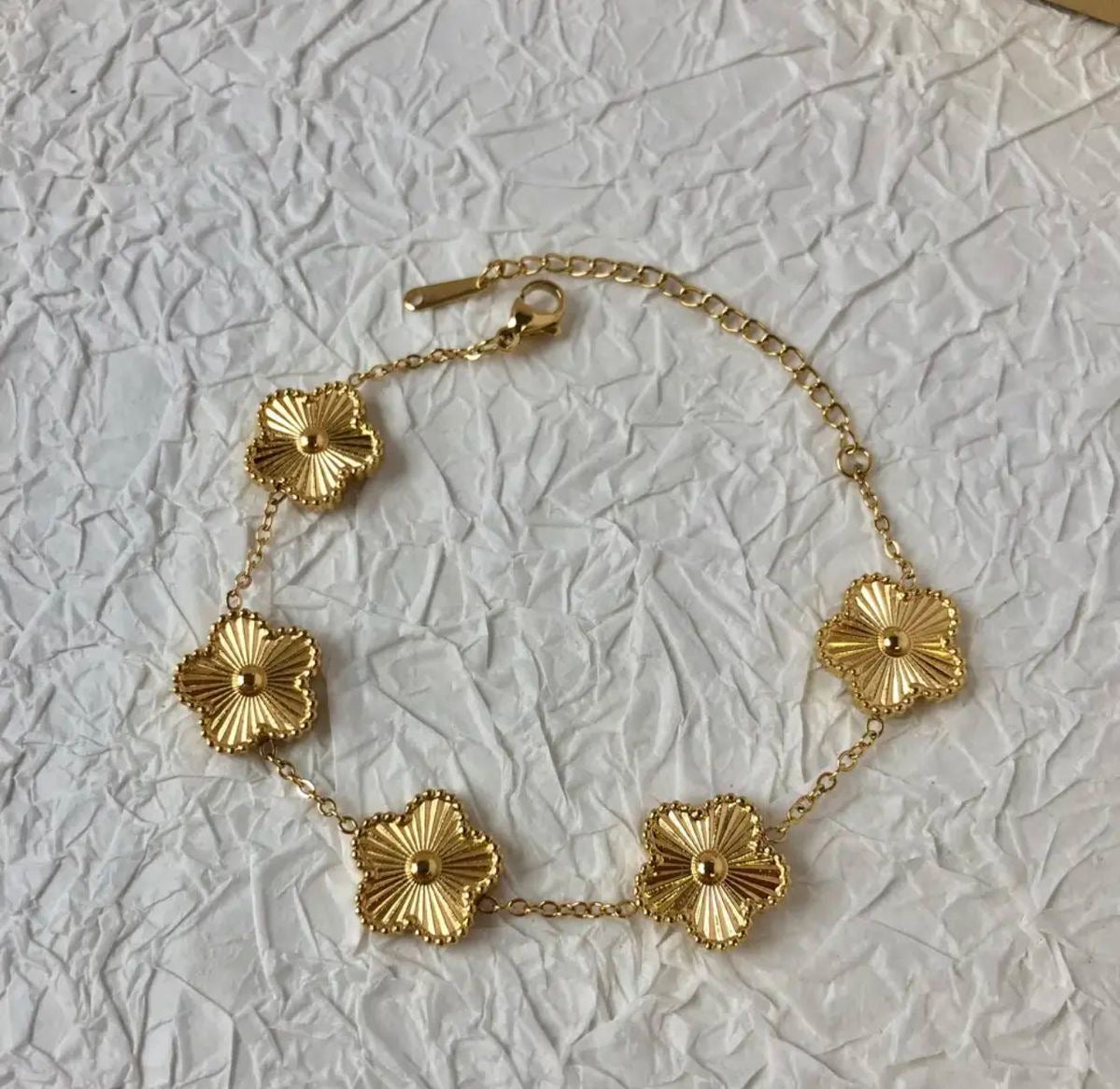 CLASSIC CLOVER BRACELET - STAINLESS STEEL (6-12 dagars leverans)