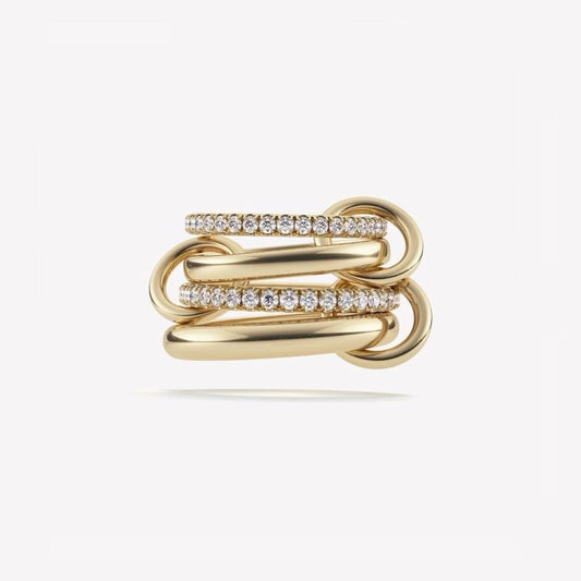 IVYSTHLM GOLD PLATED SPINELLI RING